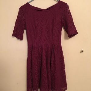 Plum colored dress